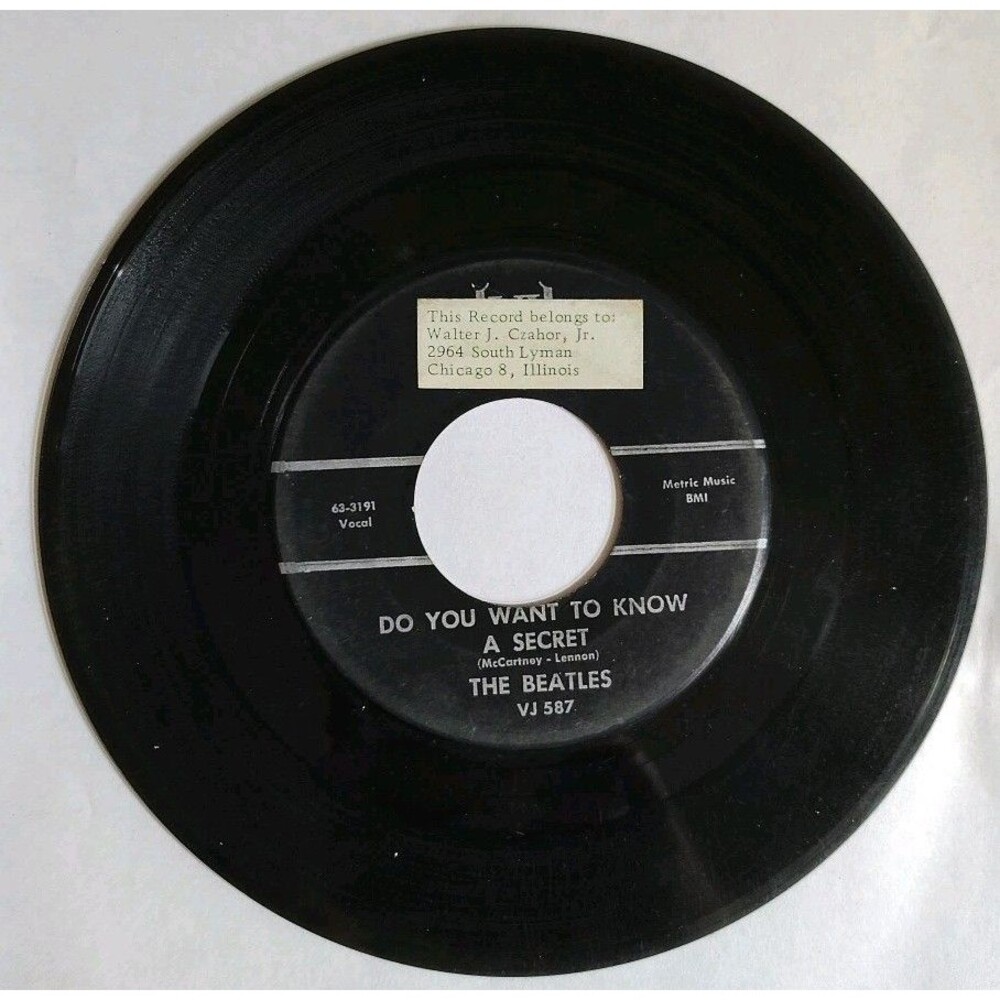 Beatles "DO YOU WANT TO KNOW A SECRET 1964, Vee-Jay VJ 587